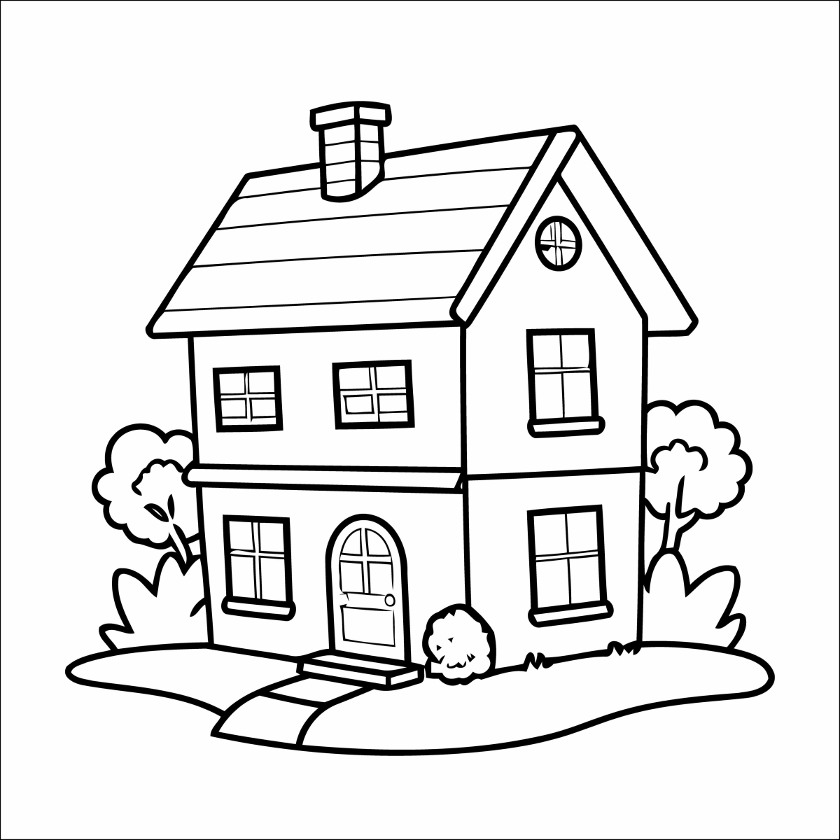 Casa Encantada para Colorir