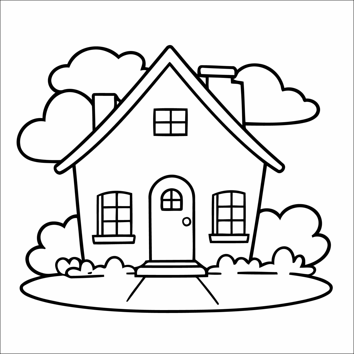 Casa Encantadora para Colorir