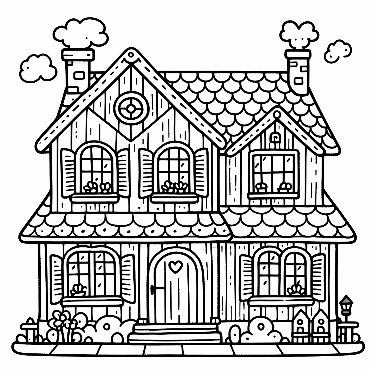 Casa Encantadora para Colorir
