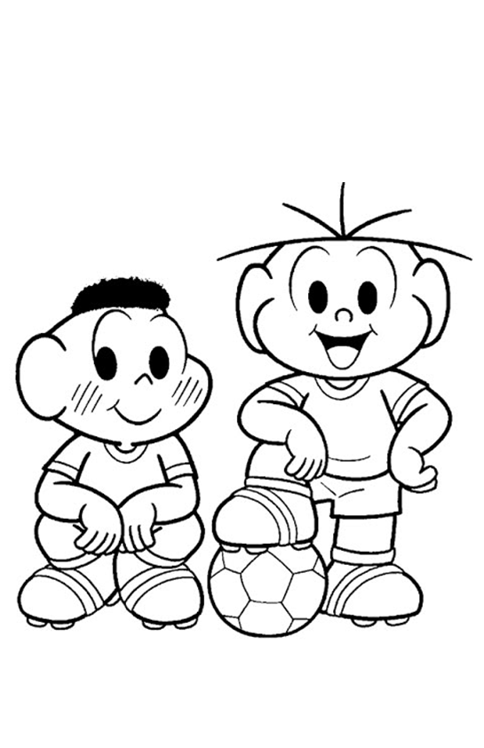 Cebolinha e Cascão em Ação no Futebol