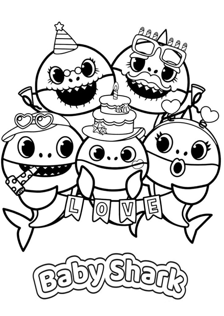 Celebração com a Família Baby Shark