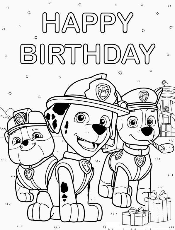 Celebre com os Filhotes da Patrulha Canina