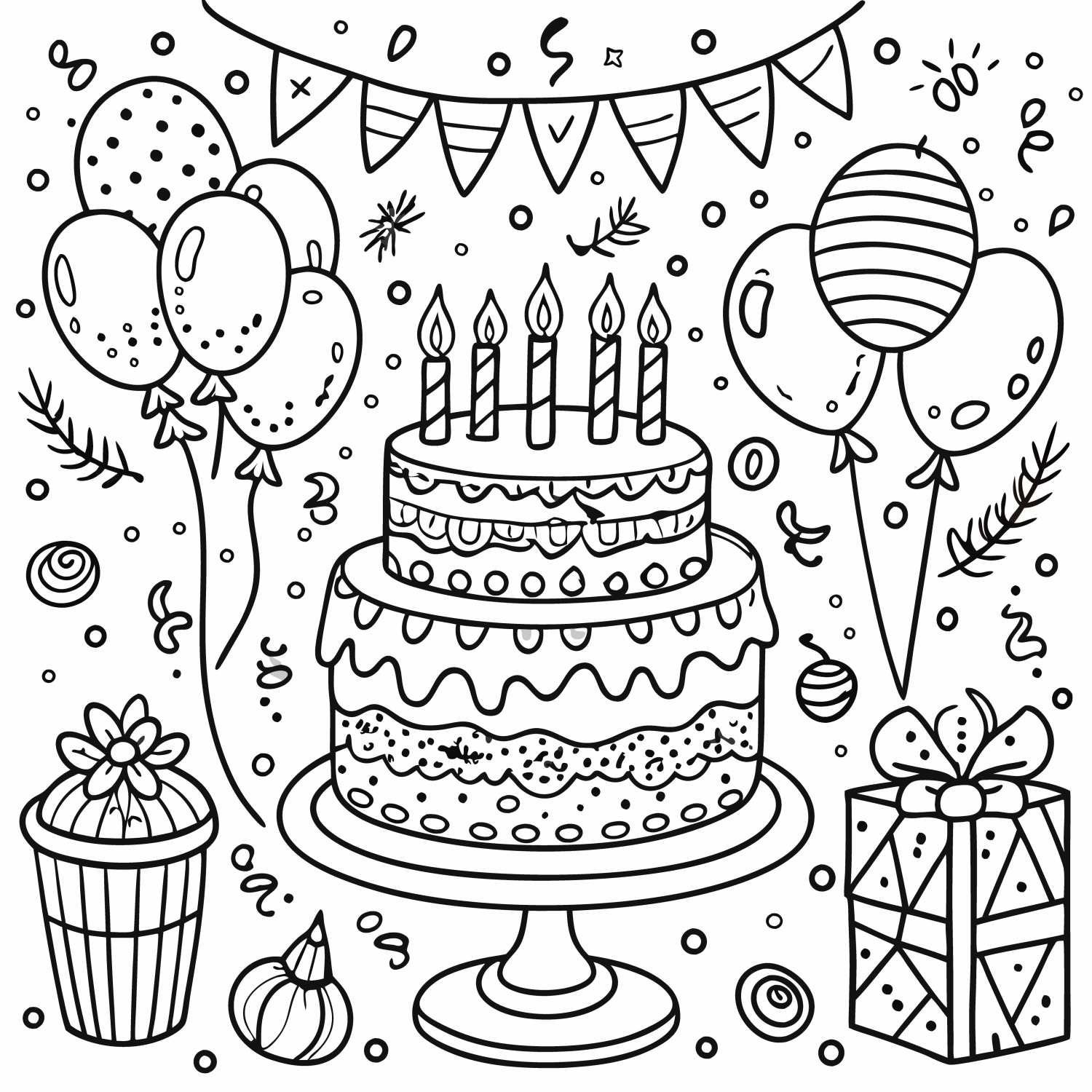 Celebre com um Colorido Festa de Aniversário