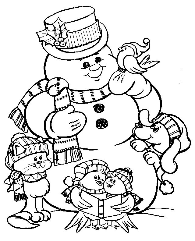 Cena Festiva com Boneco de Neve