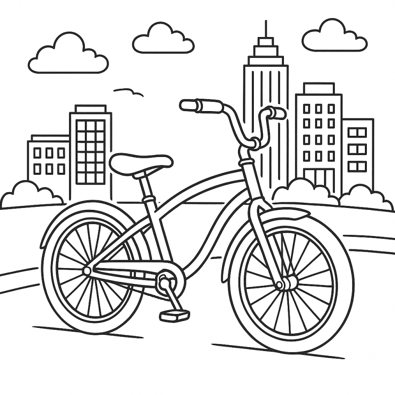 Cena Urbana com Bicicleta