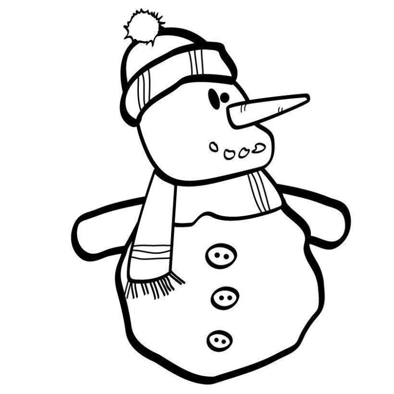 Cenário de Boneco de Neve Alegre