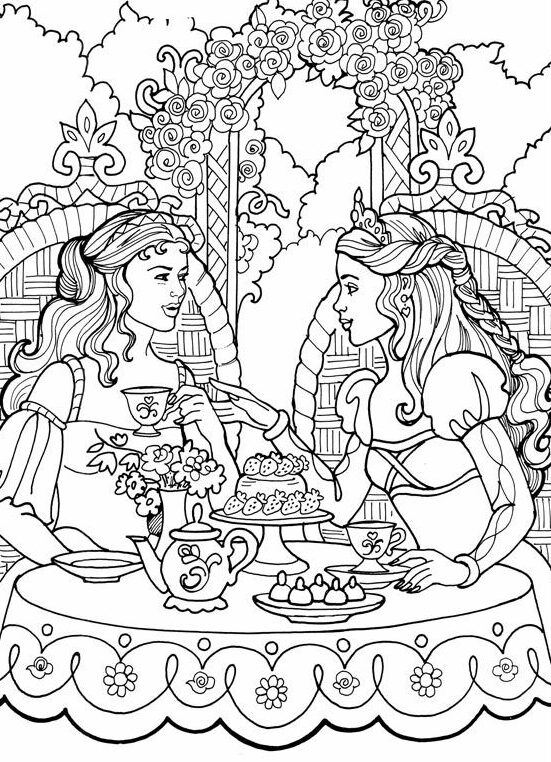 Chá das Princesas no Jardim Encantado