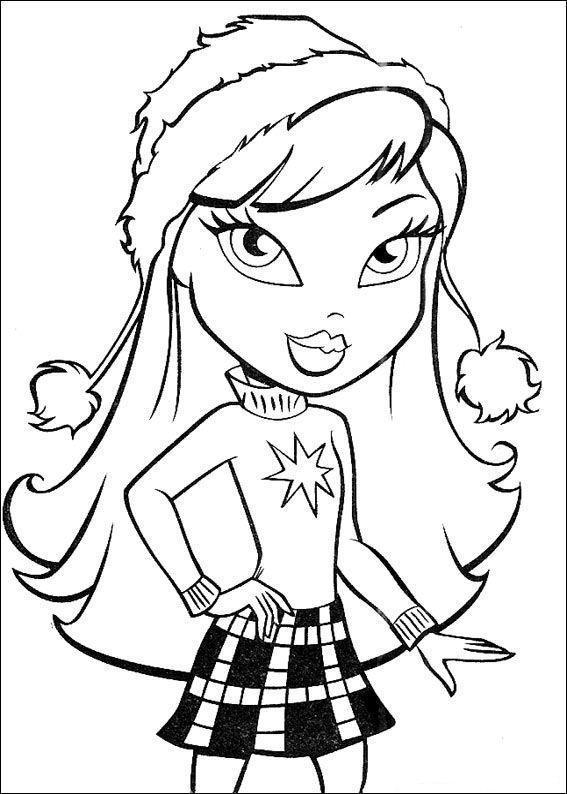 Charmosa Personagem para Colorir