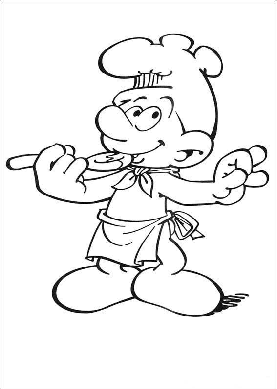 O Chef Smurf em Ação
