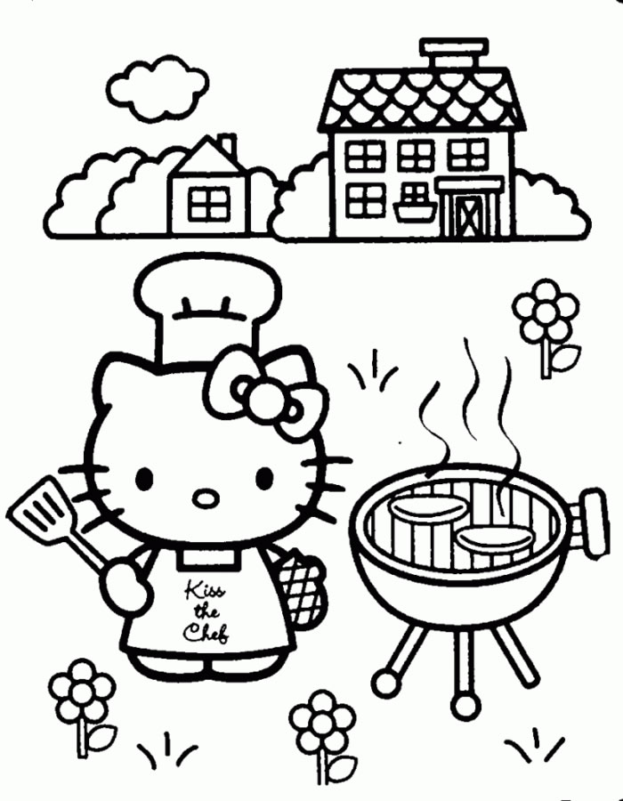 Churrasco com a Chef Hello Kitty