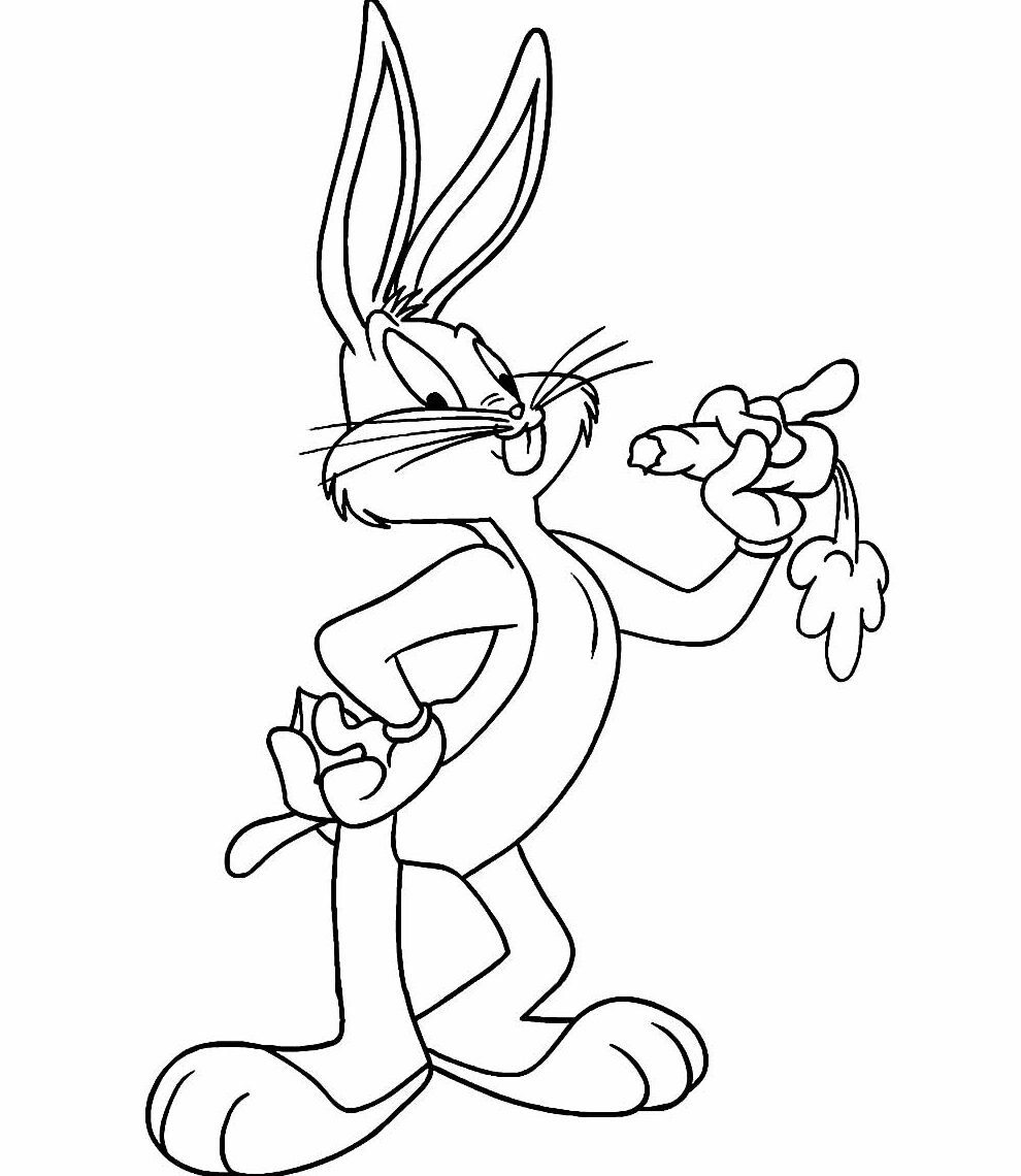Coloração Divertida com Bugs Bunny