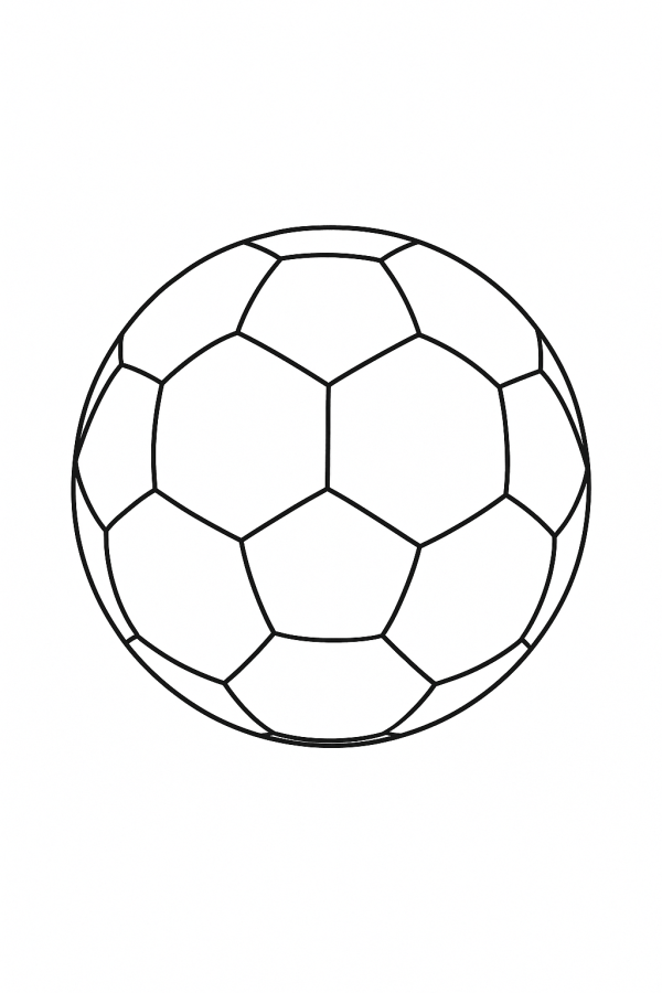 Colore o Clássico: A Bola de Futebol