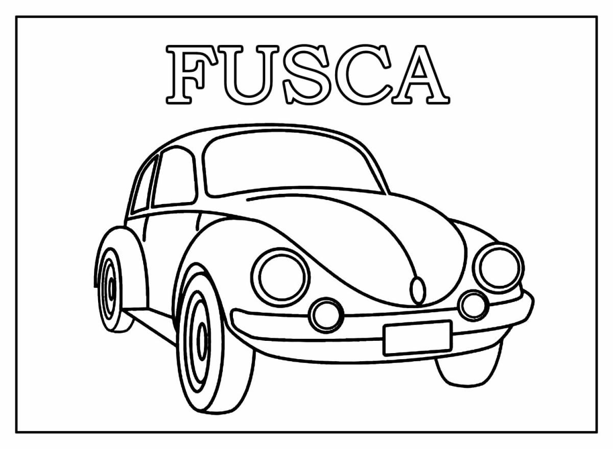Colore o Clássico Fusca