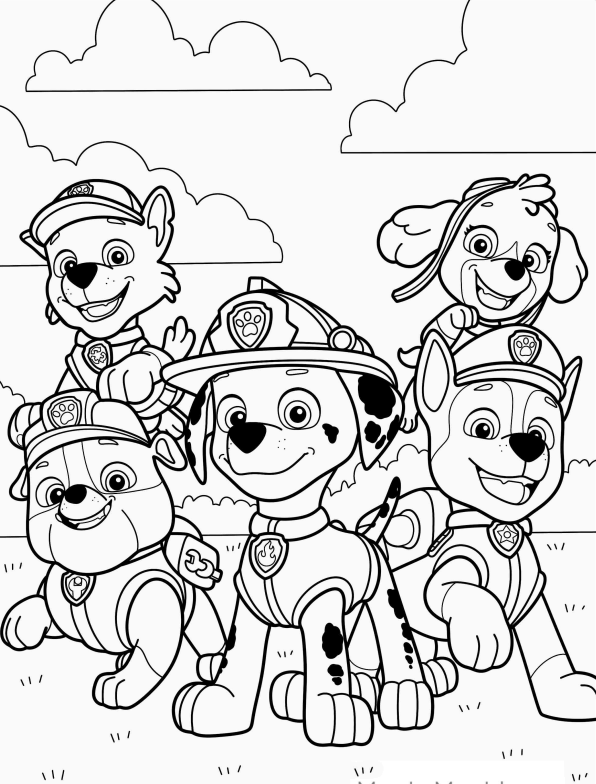 Colorindo a Aventura com a Patrulha Canina