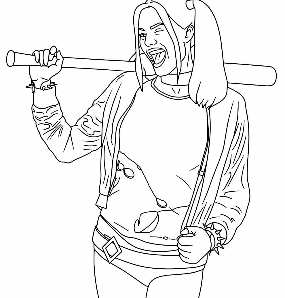 Colorindo a Aventura de Harley Quinn
