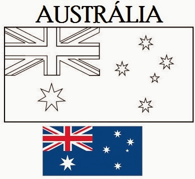 Colorindo a Bandeira da Austrália