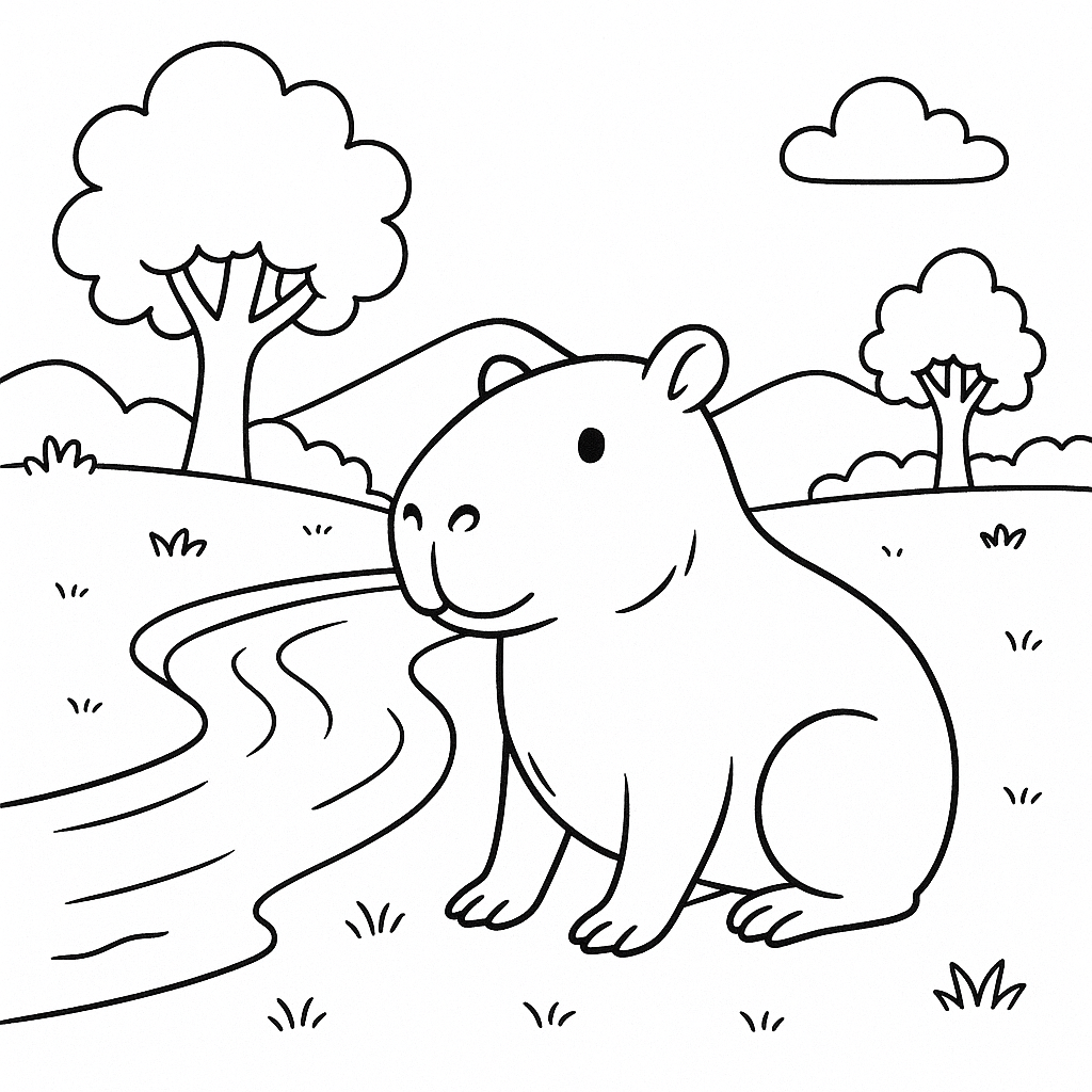 Colorindo a Capivara no Rio