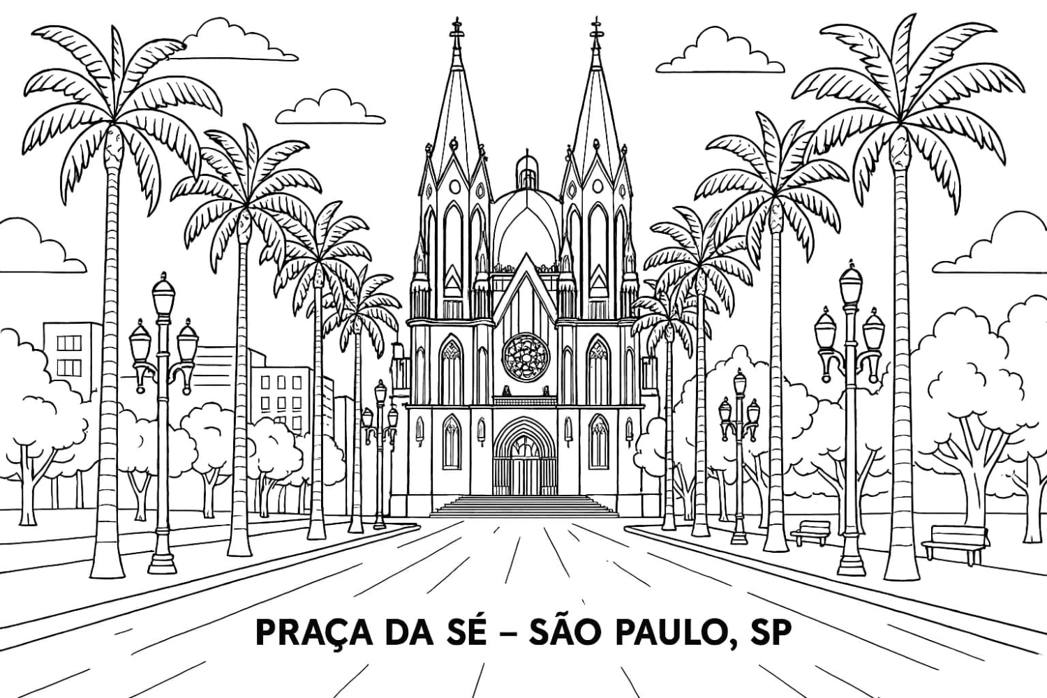 Colorindo a Catedral da Sé