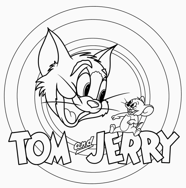 Colorindo a Dupla Dinâmica: Tom e Jerry