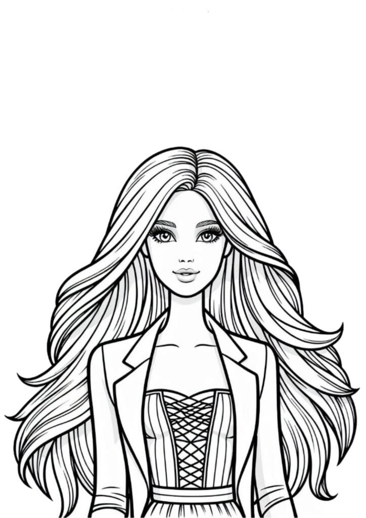 Colorindo a Elegância da Barbie
