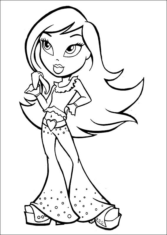 Colorindo a Glamour das Bratz