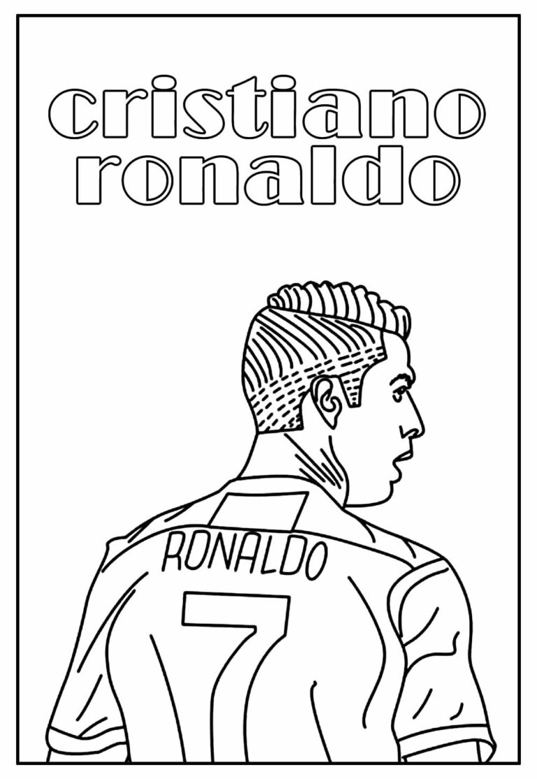 Colorindo a Lenda: Cristiano Ronaldo em Ação
