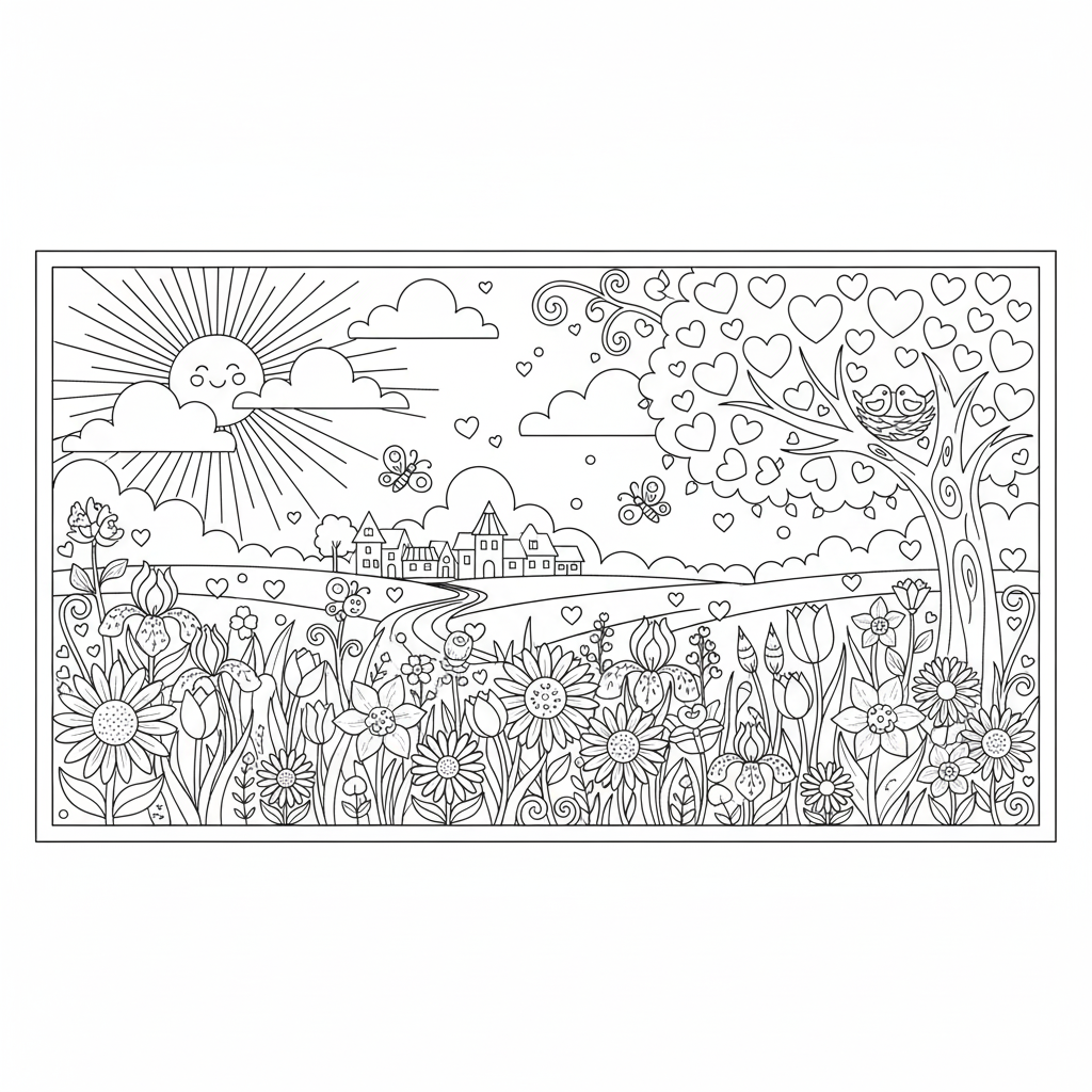 Colorindo a Magia da Primavera