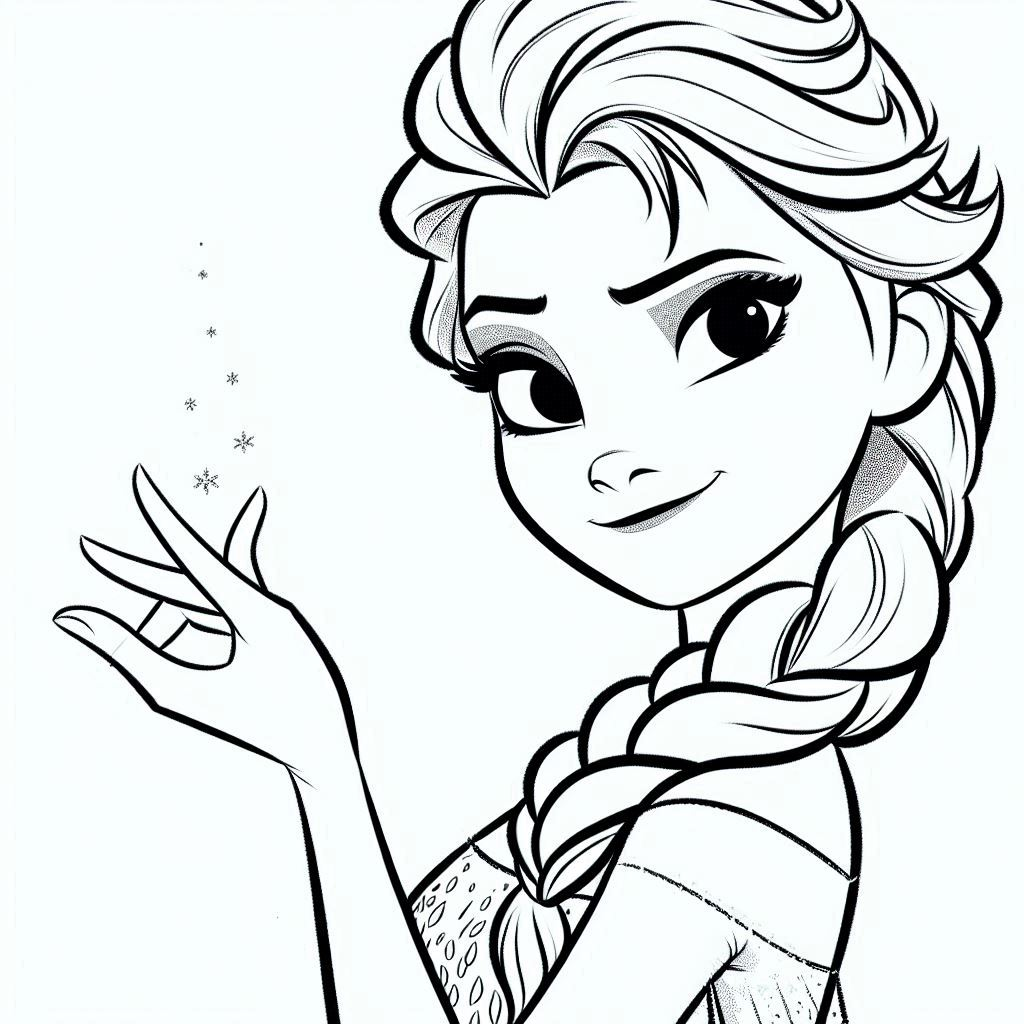 Colorindo a Magia de Elsa