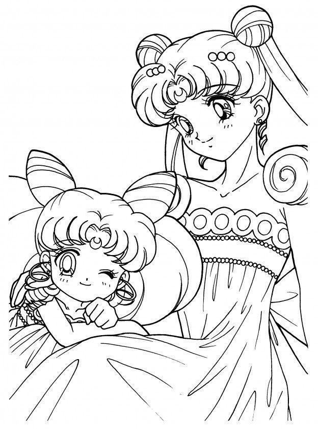 Colorindo a Magia de Sailor Moon e Chibiusa