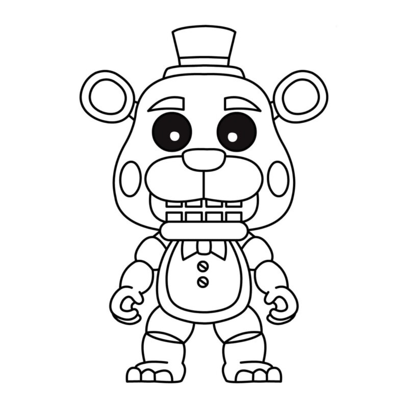 Colorindo a Animação do FNAF com Fredbear