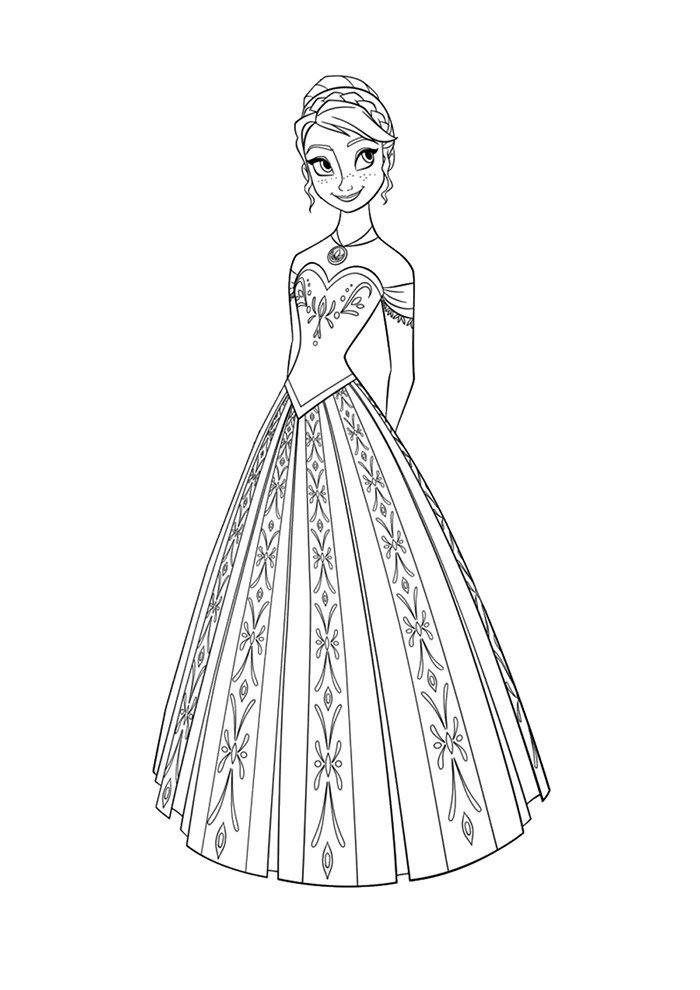 Colorindo Anna com Elegância