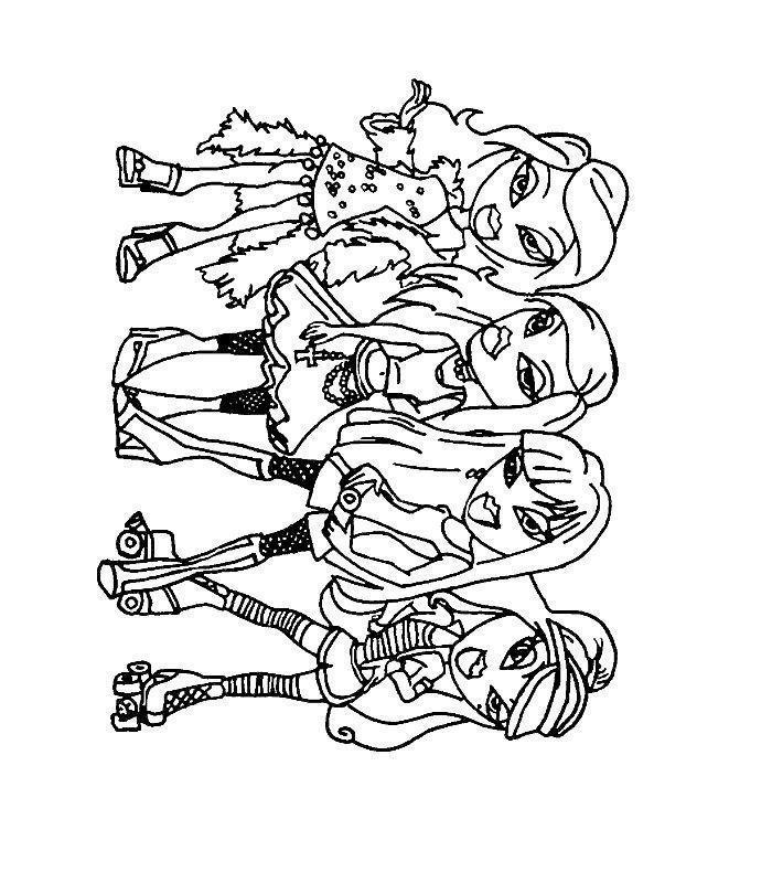 Colorindo a Atitude das Bratz