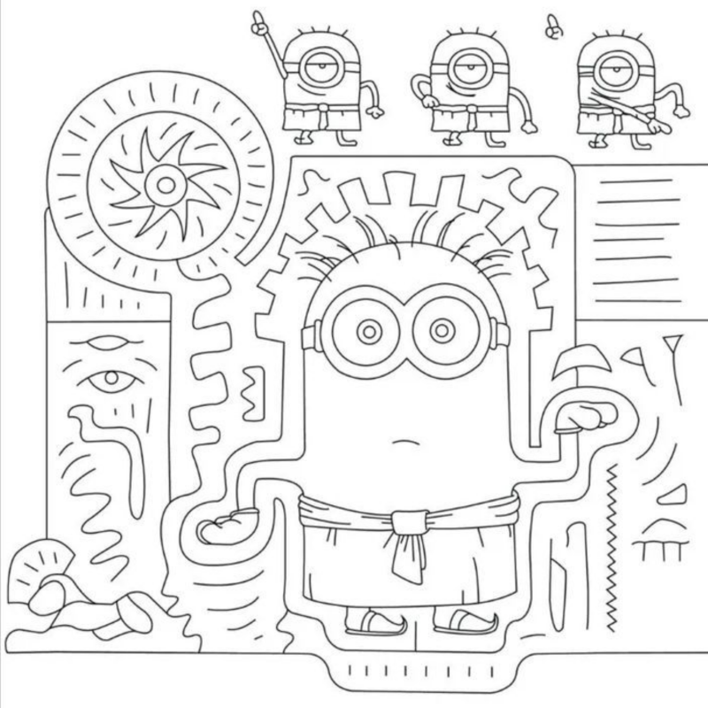 Colorindo a Aventura dos Minions