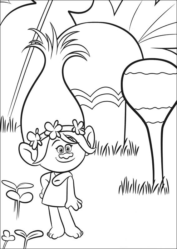 Colorindo a Aventura da Poppy dos Trolls