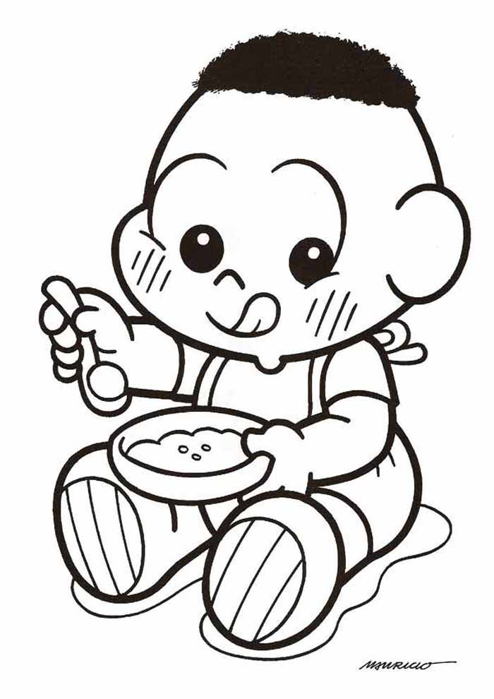 Colorindo com O Baby da Turma da Mônica