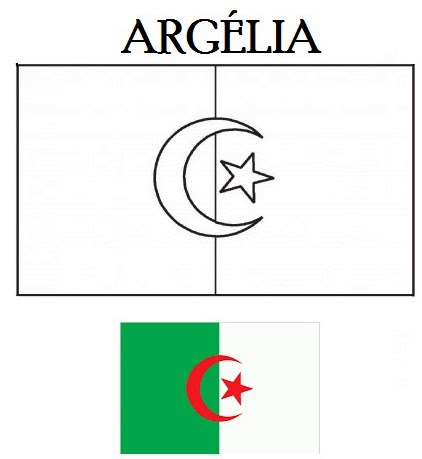 Colorindo a Bandeira da Argélia