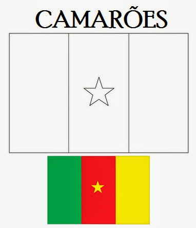 Colorindo a Bandeira de Camarões