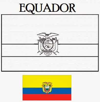 Colorindo a Bandeira do Equador
