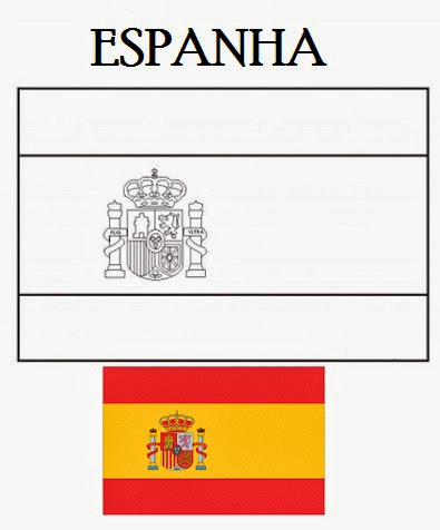 Colorindo a Bandeira da Espanha