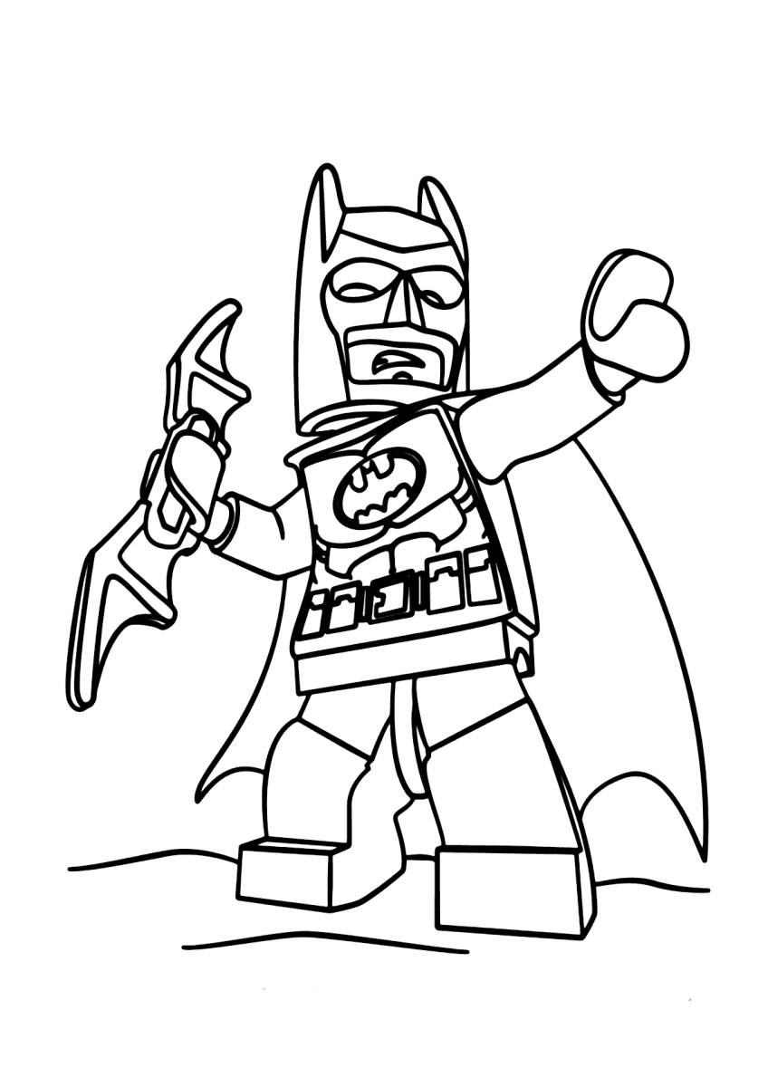 Colorindo Batman em Ação no Estilo LEGO