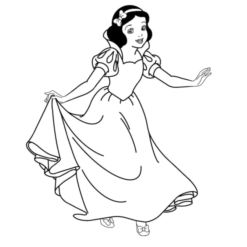 Colorindo a Beleza Clássica da Branca de Neve