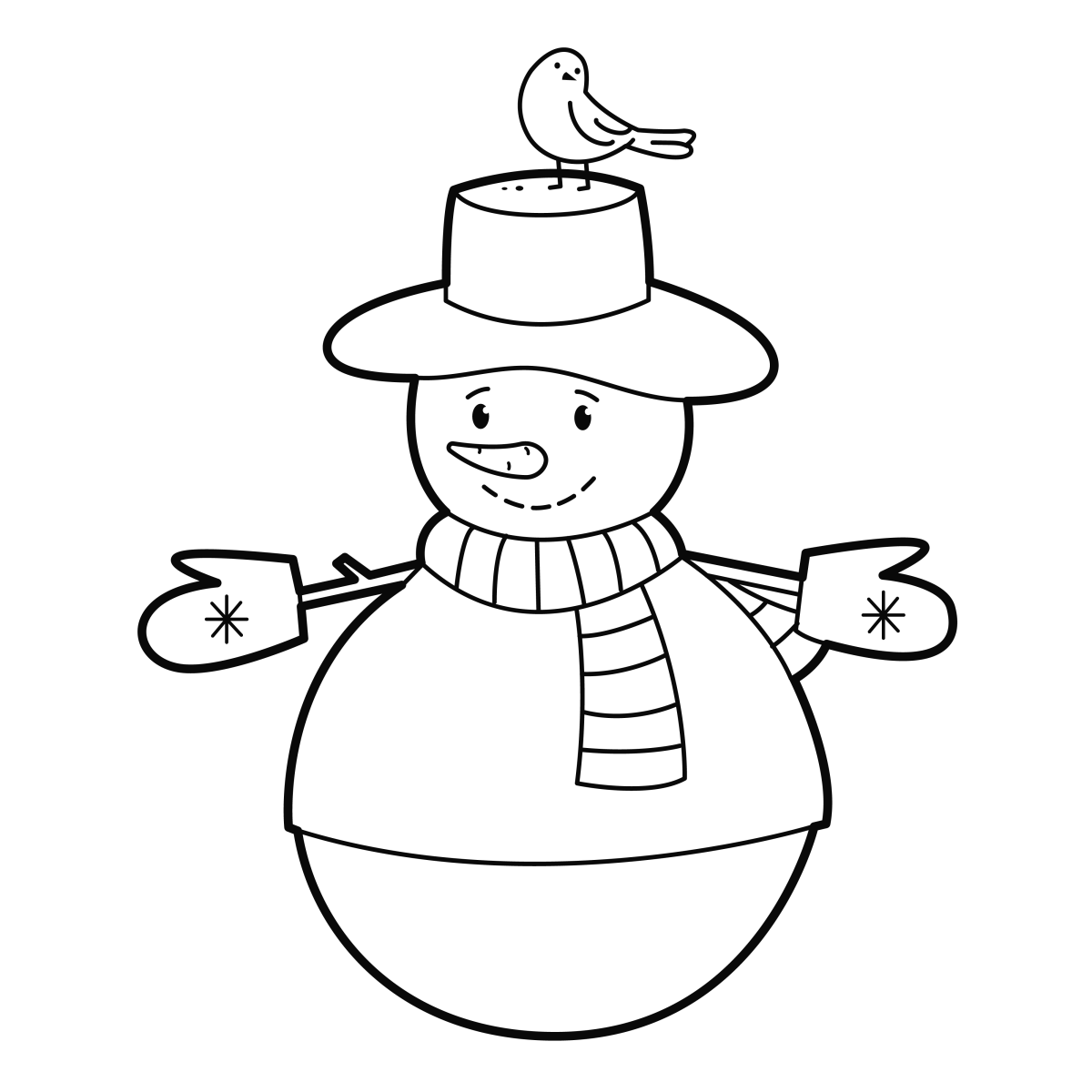 Colorindo um Boneco de Neve Encantador