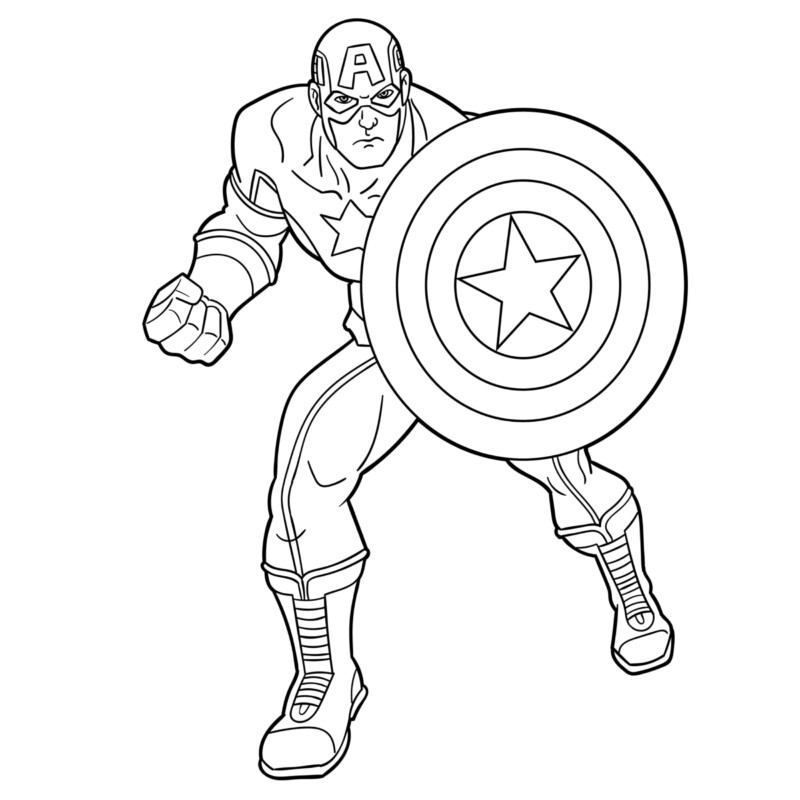 Colorindo o Capitão América: O Herói da Liberdade