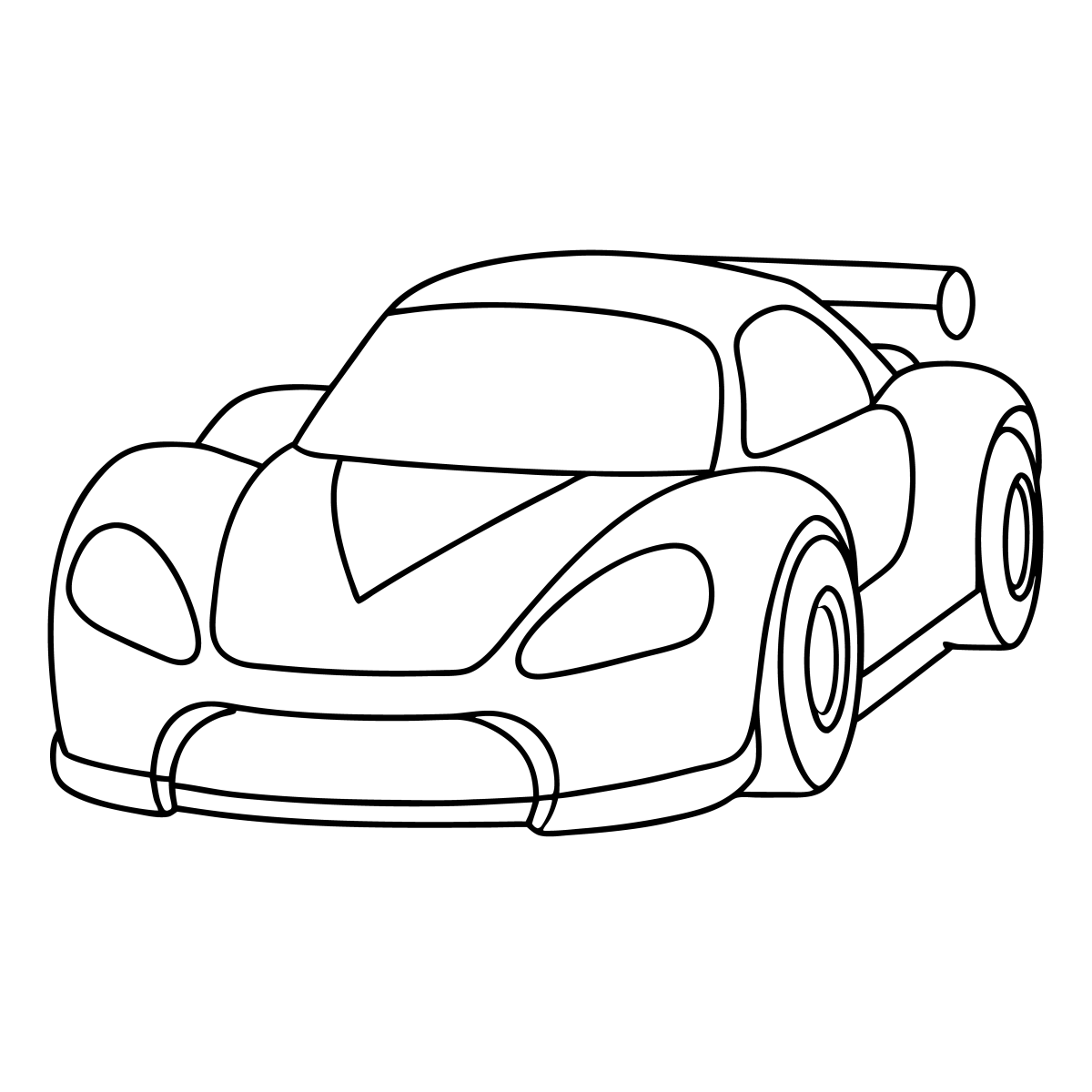 Colorindo um Carro de Corrida Animado
