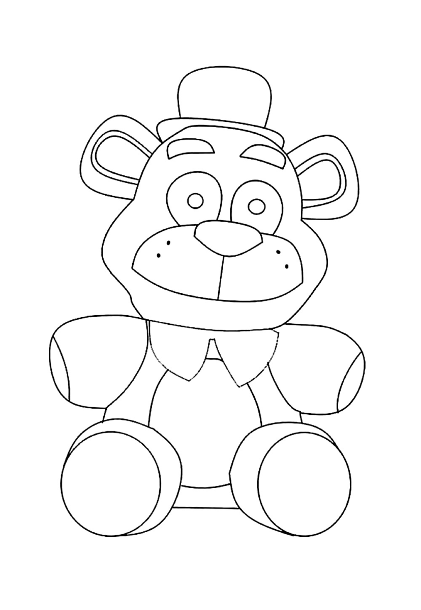 Colorindo o Charme de Freddy Fazbear