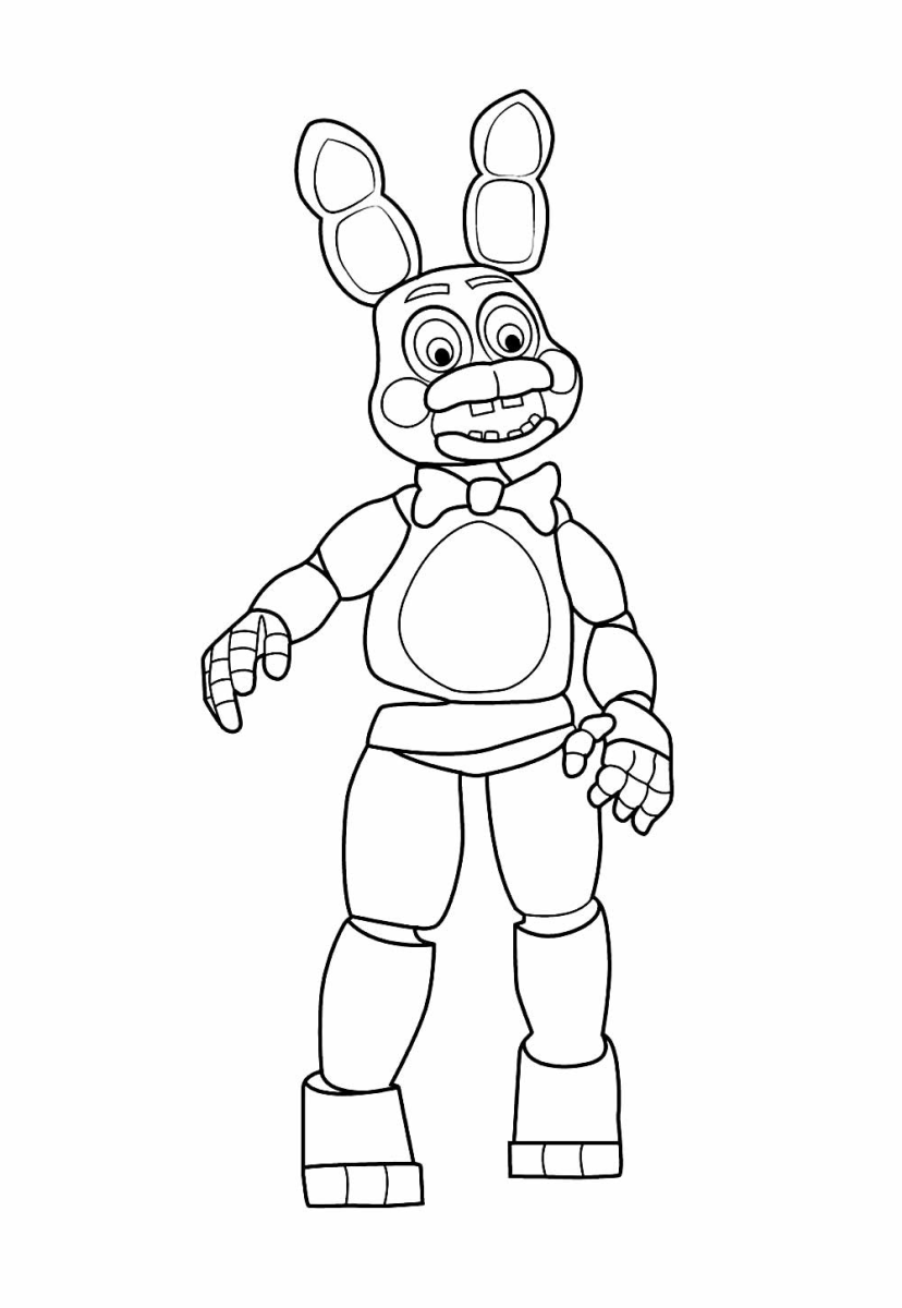 Colorindo o Coelho Animatrônico de FNAF