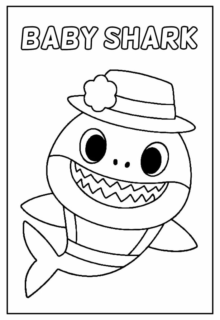 Colorindo com Baby Shark