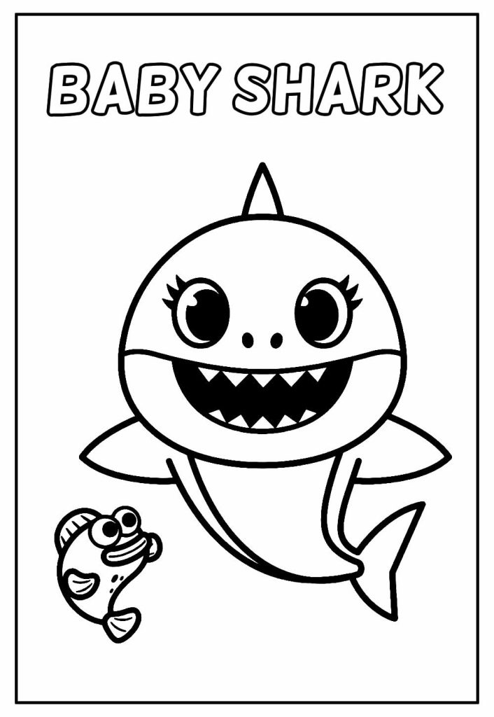 Colorindo com Baby Shark