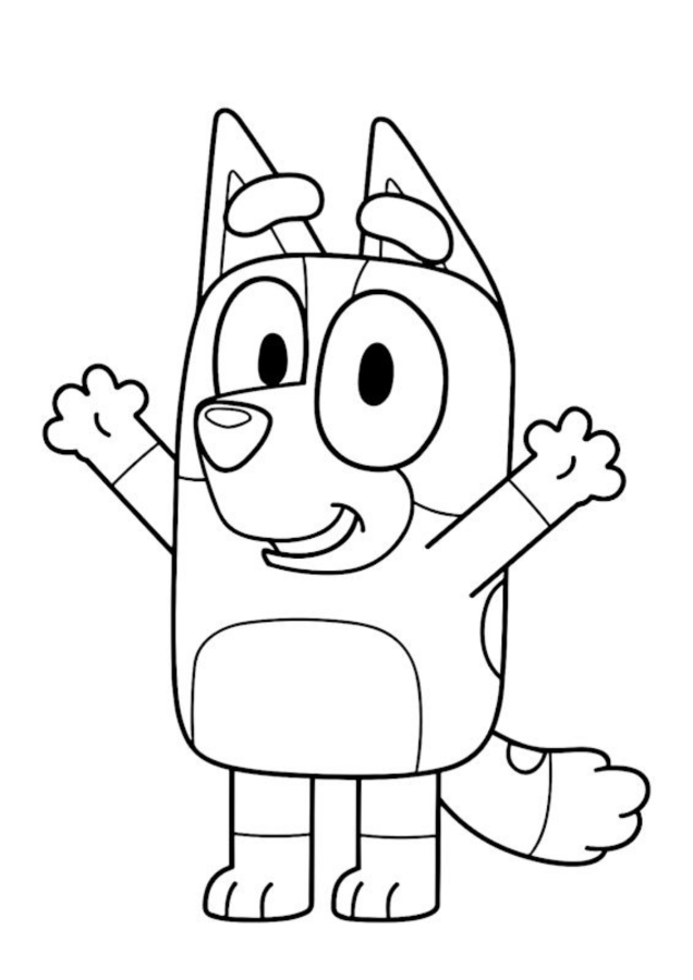 Colorindo com Bluey: Diversão Canina