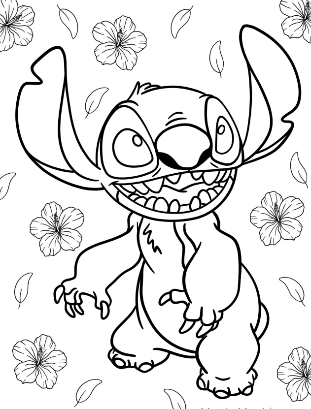 Colorindo com Stitch!